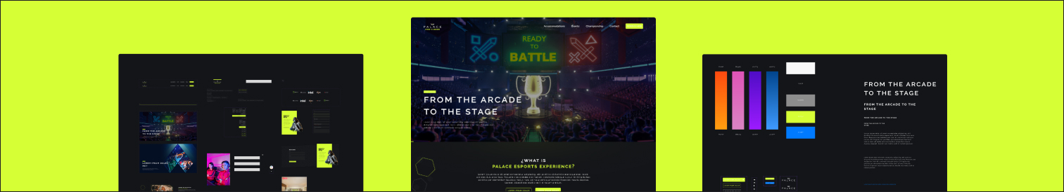 Pantallas del concepto e-Sports Experience